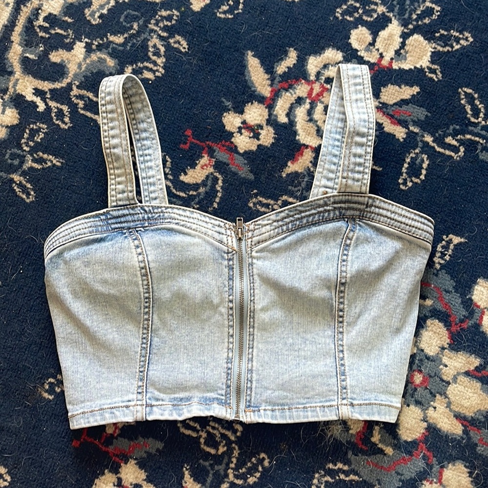 Wild Fable Denim ZipUp Tank